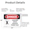 Signmission 18 in H x 24 in W, Plastic, Rectangle, Confined Space Enter By Permit Only OS-2PACK-DS-P-1824-L-1094 - alternate 9